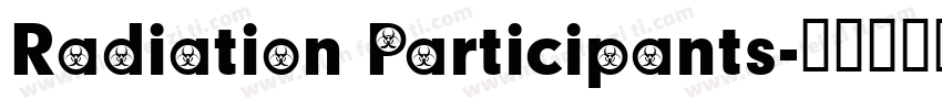 Radiation Participants字体转换